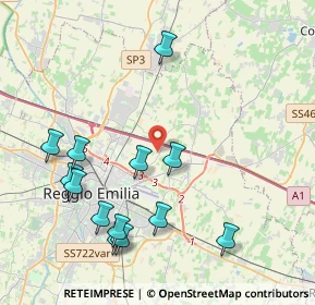 Mappa Via Giuseppe Torelli, 42122 Reggio nell'Emilia RE, Italia (4.56769)