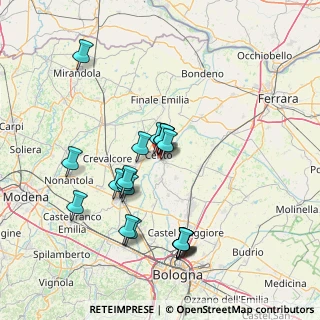 Mappa Via Bologna, 40066 Pieve di Cento BO, Italia (14.0595)