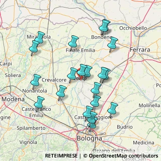 Mappa Via Bologna, 40066 Pieve di Cento BO, Italia (15.451)