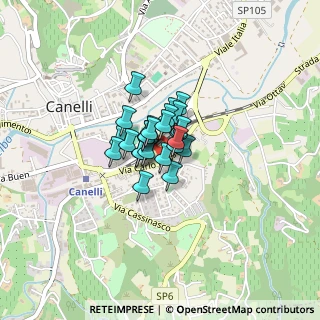 Mappa Via Bussinello, 14053 Canelli AT, Italia (0.18)