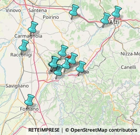 Mappa Via Canaretta, 12066 Monticello d'Alba CN, Italia (13.87571)