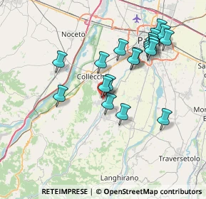 Mappa Via Aldo Capitini, 43038 Sala Baganza PR, Italia (7.28421)