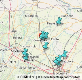 Mappa Via Mezzo Levante, 40014 Crevalcore BO, Italia (14.66091)