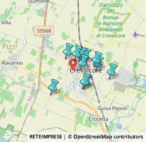 Mappa Via Panerazzi, 40014 Crevalcore BO, Italia (1.03182)