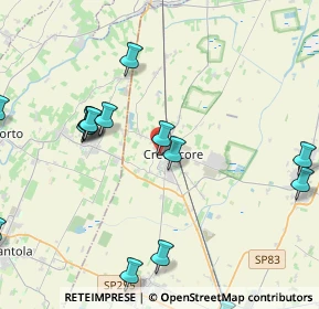 Mappa Via Panerazzi, 40014 Crevalcore BO, Italia (5.55588)