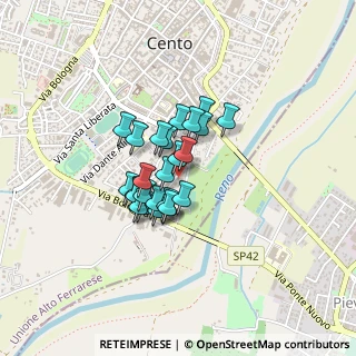 Mappa Via Torquato Tasso, 44042 Cento FE, Italia (0.272)