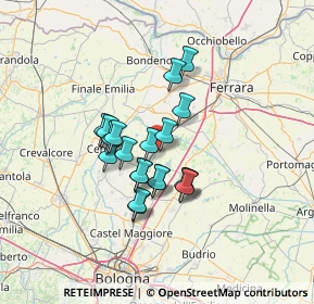 Mappa Via G. Setti, 40018 Maccaretolo BO, Italia (10.017)