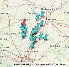 Mappa Via G. Setti, 40018 Maccaretolo BO, Italia (8.804)