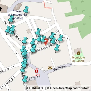 Mappa Piazza Vincenzo Gioberti, 14053 Canelli AT, Italia (0.05714)