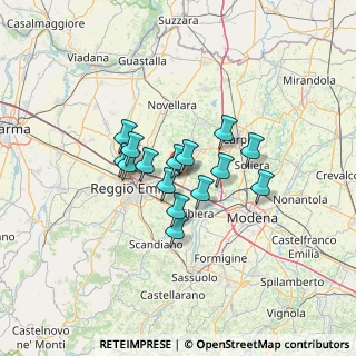 Mappa Via Alda Ferrari, 42015 Correggio RE, Italia (9.22133)