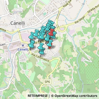 Mappa Via Corrado del Monferrato, 14053 Canelli AT, Italia (0.295)