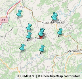 Mappa Via Corrado del Monferrato, 14053 Canelli AT, Italia (5.79091)