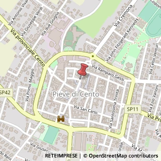 Mappa Via Gian Battista Melloni,  5, 40066 Pieve di Cento, Bologna (Emilia Romagna)