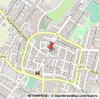 Mappa Piazza A. Costa, 10, 40066 Pieve di Cento, Bologna (Emilia Romagna)