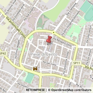 Mappa Via G. B. Melloni, 6, 40066 Pieve di Cento, Bologna (Emilia Romagna)