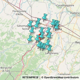 Mappa Via Qualatico, 43044 Collecchio PR, Italia (10.383)