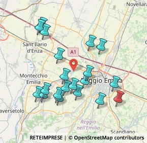 Mappa Via Piero Gobetti, 42025 Cavriago RE, Italia (7.5285)