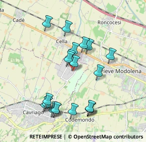 Mappa Via Piero Gobetti, 42025 Cavriago RE, Italia (1.8975)