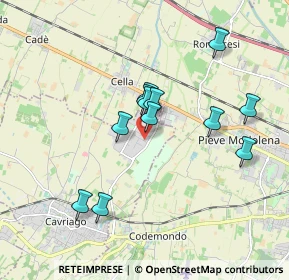 Mappa Via Piero Gobetti, 42025 Cavriago RE, Italia (1.58333)