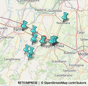 Mappa Via Piero Gobetti, 42025 Cavriago RE, Italia (11.17375)