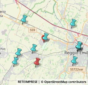 Mappa Via Piero Gobetti, 42025 Cavriago RE, Italia (5.07818)