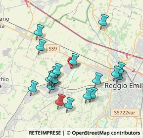 Mappa Via Piero Gobetti, 42025 Cavriago RE, Italia (3.846)