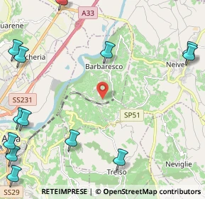 Mappa Località Martinenga, 12050 Barbaresco CN, Italia (3.44846)