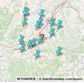 Mappa Località Martinenga, 12050 Barbaresco CN, Italia (6.90188)