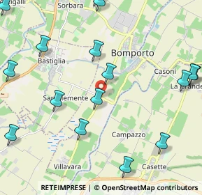 Mappa Via per Modena, 41015 Nonantola MO, Italia (2.88647)