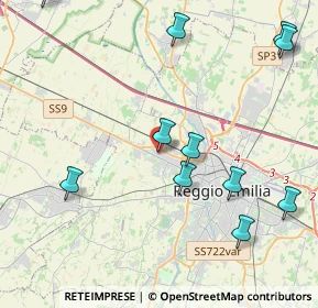 Mappa Via Adige, 42124 Reggio nell'Emilia RE, Italia (5.07727)