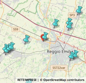 Mappa Via Adige, 42124 Reggio nell'Emilia RE, Italia (6.27875)