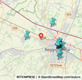 Mappa Via Adige, 42124 Reggio nell'Emilia RE, Italia (3.72273)