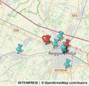 Mappa Via Adige, 42124 Reggio nell'Emilia RE, Italia (3.18636)