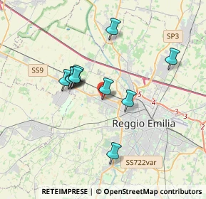 Mappa Via Adige, 42124 Reggio nell'Emilia RE, Italia (3.00182)