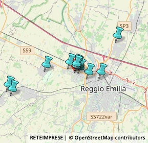 Mappa Via Adige, 42124 Reggio nell'Emilia RE, Italia (2.90769)