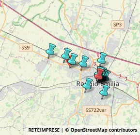 Mappa Via Adige, 42124 Reggio nell'Emilia RE, Italia (3.18684)