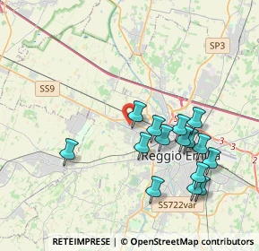 Mappa Via Adige, 42124 Reggio nell'Emilia RE, Italia (3.884)