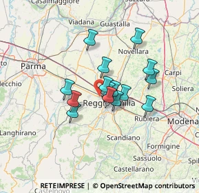 Mappa Via Adige, 42124 Reggio nell'Emilia RE, Italia (9.664)