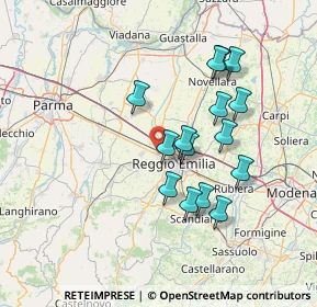 Mappa Via Adige, 42124 Reggio nell'Emilia RE, Italia (12.86933)