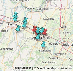 Mappa Via Adige, 42124 Reggio nell'Emilia RE, Italia (10.93727)