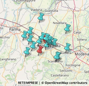 Mappa Via Adige, 42124 Reggio nell'Emilia RE, Italia (10.04778)