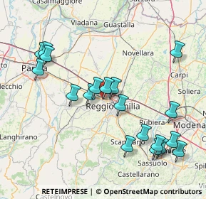 Mappa Via Adige, 42124 Reggio nell'Emilia RE, Italia (17.09737)