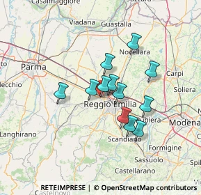 Mappa Via Adige, 42124 Reggio nell'Emilia RE, Italia (10.2775)