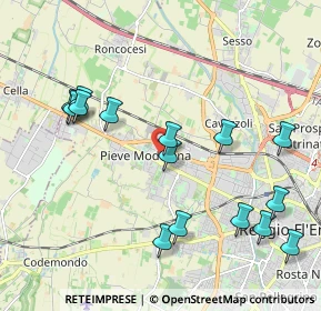 Mappa Via Adige, 42124 Reggio nell'Emilia RE, Italia (2.23533)