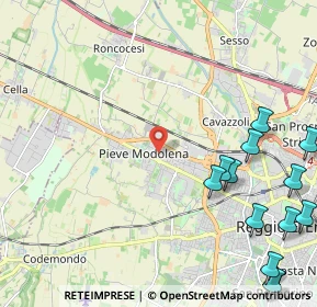 Mappa Via Adige, 42124 Reggio nell'Emilia RE, Italia (3.17692)