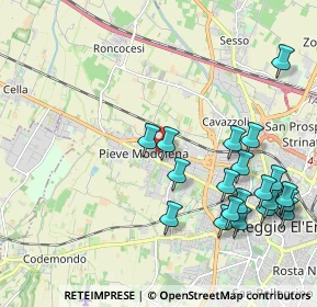 Mappa Via Adige, 42124 Reggio nell'Emilia RE, Italia (2.4075)