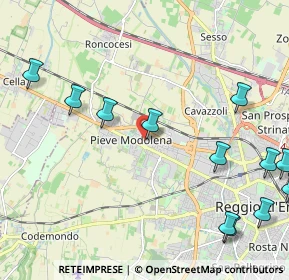 Mappa Via Adige, 42124 Reggio nell'Emilia RE, Italia (2.8425)