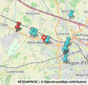 Mappa Via Adige, 42124 Reggio nell'Emilia RE, Italia (1.96818)