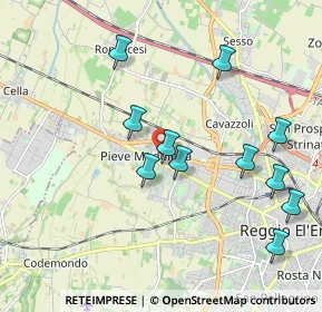 Mappa Via Adige, 42124 Reggio nell'Emilia RE, Italia (2.02727)