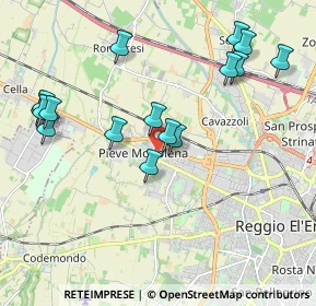 Mappa Via Adige, 42124 Reggio nell'Emilia RE, Italia (2.15875)